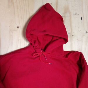 Deadstock Vintage Discus Athletic Blank Hoodie Sweatshirt Red